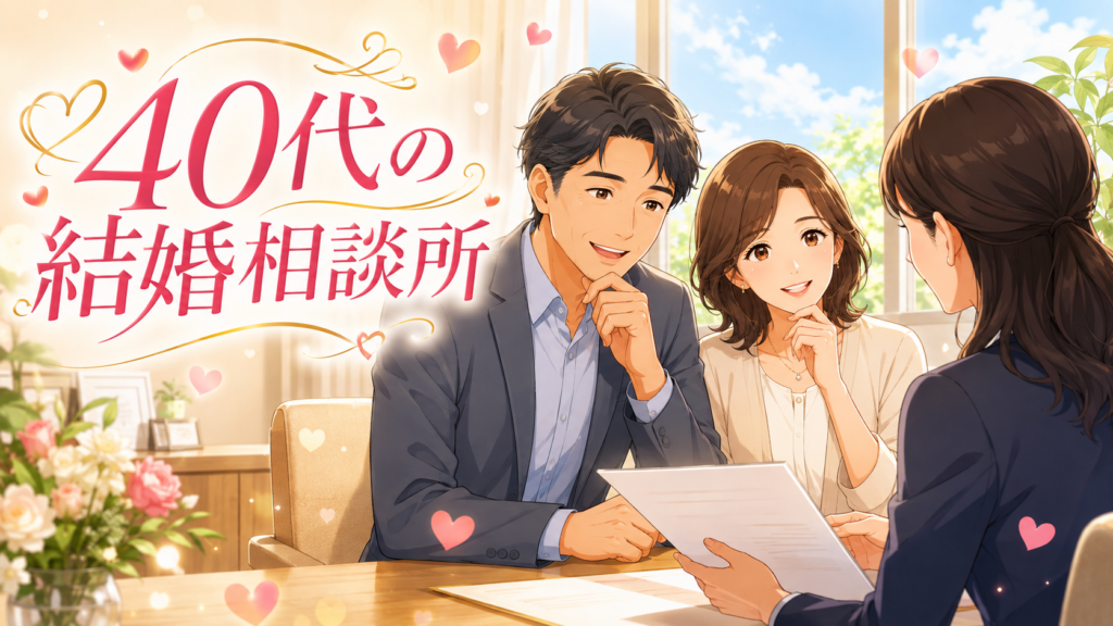 40代の結婚相談所について相談するイメージのアイキャッチ