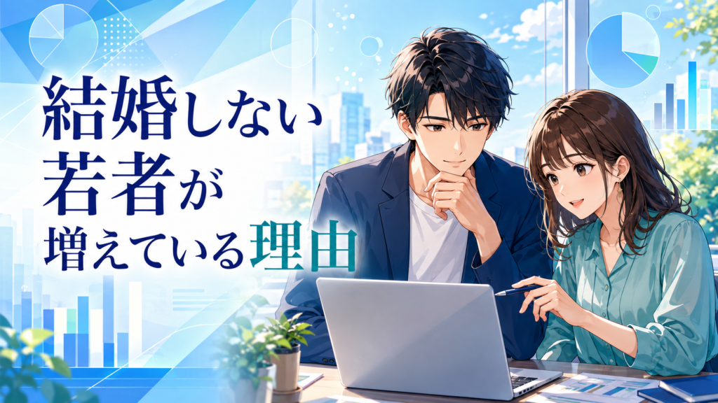 結婚しない若者が増えている理由を公的データから読み解く記事のアイキャッチ