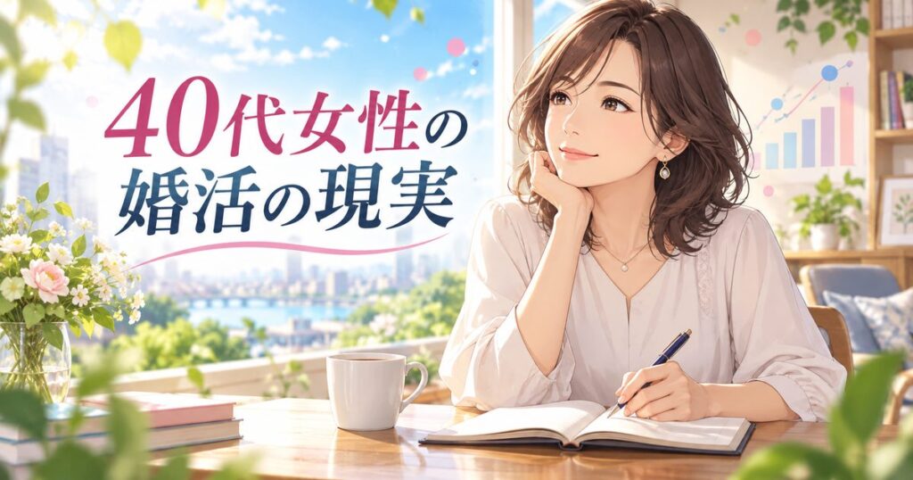 40代女性の婚活の現実を公的データで整理する記事のアイキャッチ