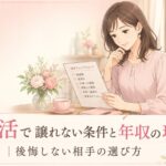 婚活の条件チェックリストを確認する場面
