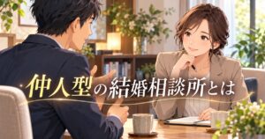 仲人型の結婚相談所について解説する記事のアイキャッチ