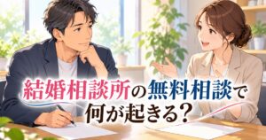 結婚相談所の無料相談の流れと断り方ガイドのアイキャッチ