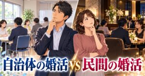 自治体の婚活と民間の婚活を比べて考える日本人男女のイメージ